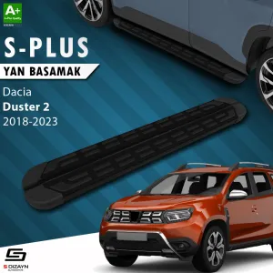 Dacia Duster 2017-2024 (HM) uyumlu 2 S-Plus Siyah Yan Basamak 173 Cm 2018-2023 modelleri Oto Aksesuar Shop'de. Kaliteli malzeme, hızlı kargo ve güvenli