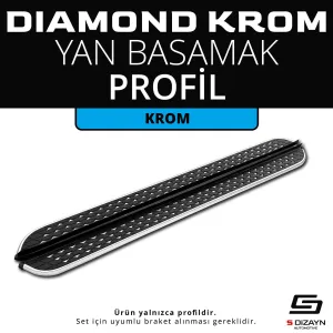 s-dizayn uyumlu Diamond Krom Yan Basamak Profil 193 Cm modelleri Oto Aksesuar Shop'de. Kaliteli malzeme, hızlı kargo ve güvenli alışverişle hemen inceleyin.