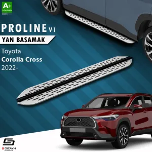 S-Dizayn Toyota Corolla Cross OEM Still Pro V1 Aluminyum Yan Basamak 183 Cm 2022 Üzeri thumb 1
