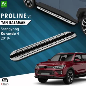 Ssangyong Korando Oem Still Pro V2 Aluminyum Yan Basamak 183 Cm 2020 (C300) Üzeri