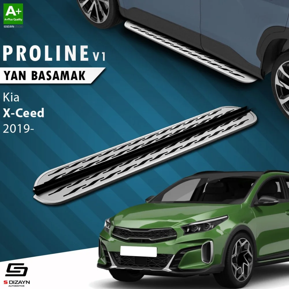 S-Dizayn Kia XCeed OEM Still Pro V2 Aluminyum Yan Basamak 183 Cm 2019 Üzeri