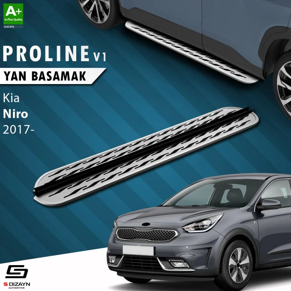 S-Dizayn Kia Niro OEM Still Pro V2 Aluminyum Yan Basamak 183 Cm 2017 Üzeri