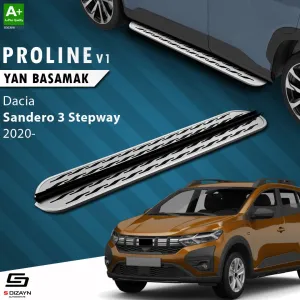 Dacia Sandero 2020-Günümüz (DJF) uyumlu 3 Stepway OEM Still Pro V2 Aluminyum Yan Basamak 183 Cm 2020 Üzeri modelleri Oto Aksesuar Shop'de. Kaliteli malzeme,