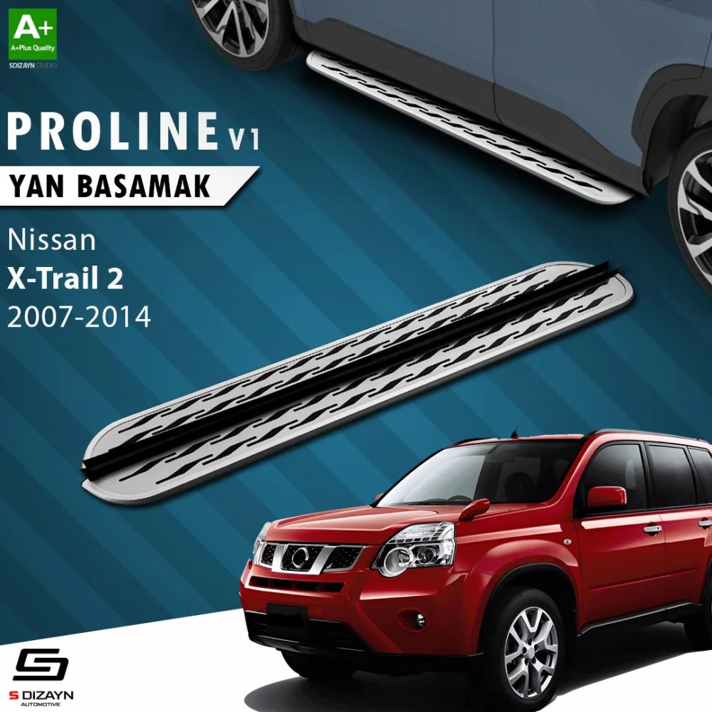 S-Dizayn Nissan X-Trail T31 OEM Still Pro V2 Aluminyum Yan Basamak 173 Cm 2007-2014