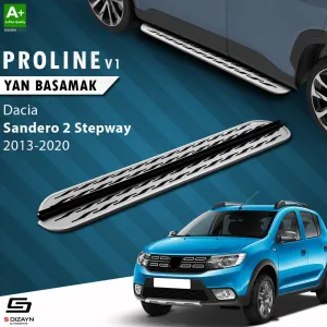 Dacia Sandero 2012-2020 (B52) uyumlu 2 Stepway OEM Still Pro V2 Aluminyum Yan Basamak 173 Cm 2013-2020 modelleri Oto Aksesuar Shop'de. Kaliteli malzeme, hızlı