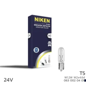 Niken uyumlu 24V T5 Ampul (W1.2W) W2X4.6D 10 LU modelleri Oto Aksesuar Shop'de. Kaliteli malzeme, hızlı kargo ve güvenli alışverişle hemen inceleyin.