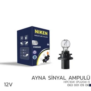 Niken uyumlu 12V HPC16W Ayna Sinyal Ampulü (PU20d-1) 10’Lu modelleri Oto Aksesuar Shop'de. Kaliteli malzeme, hızlı kargo ve güvenli alışverişle hemen inceleyin.