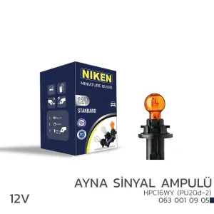 Niken uyumlu 12V HPC16WY Aayna Sinyal AmpulMP (PU20d-2) AMBER 10’Lu modelleri Oto Aksesuar Shop'de. Kaliteli malzeme, hızlı kargo ve güvenli alışverişle hemen