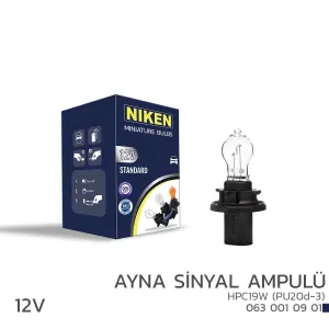 Niken uyumlu 12V HPC19W Ayna Sinyal Ampulü (PU20d-3) 10’Lu modelleri Oto Aksesuar Shop'de. Kaliteli malzeme, hızlı kargo ve güvenli alışverişle hemen inceleyin.