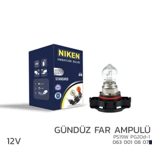 Niken uyumlu 12V PS19W Gündüz Far Ampulü (PG20d-1) 10’Lu modelleri Oto Aksesuar Shop'de. Kaliteli malzeme, hızlı kargo ve güvenli alışverişle hemen inceleyin.