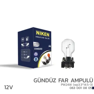 Niken uyumlu 12V PW24W Gündüz Far Ampulü (wp3.3*14.5-3) 10’Lu modelleri Oto Aksesuar Shop'de. Kaliteli malzeme, hızlı kargo ve güvenli alışverişle hemen