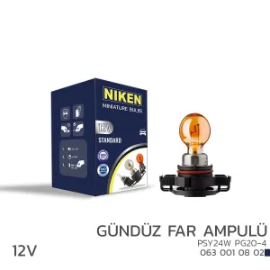 Niken uyumlu 12V PSY24W Gündüz Far Ampulü (PG20-4)AMB 10’Lu modelleri Oto Aksesuar Shop'de. Kaliteli malzeme, hızlı kargo ve güvenli alışverişle hemen