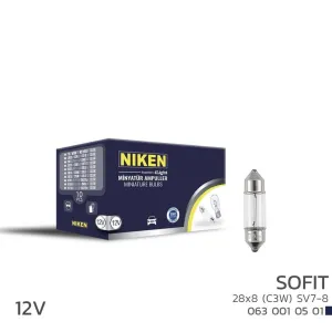 Niken uyumlu 12V Sofit Ampul 28X8 (C3W) Sv7-8 10 LU modelleri Oto Aksesuar Shop'de. Kaliteli malzeme, hızlı kargo ve güvenli alışverişle hemen inceleyin.
