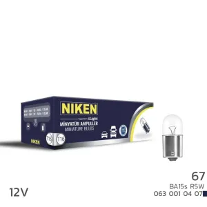 Niken uyumlu 12V 67 Ampul (R5W) BA15S 10 LU modelleri Oto Aksesuar Shop'de. Kaliteli malzeme, hızlı kargo ve güvenli alışverişle hemen inceleyin.