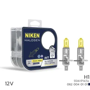 Niken uyumlu 12V H1 55W Sarı Işık Ampul P14.5s 2800K modelleri Oto Aksesuar Shop'de. Kaliteli malzeme, hızlı kargo ve güvenli alışverişle hemen inceleyin.