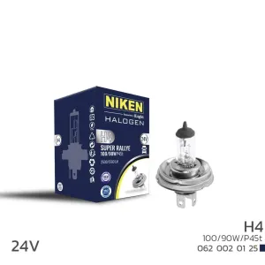 Niken uyumlu 24V H4 100W/90W Halojen Ampul P45T modelleri Oto Aksesuar Shop'de. Kaliteli malzeme, hızlı kargo ve güvenli alışverişle hemen inceleyin.