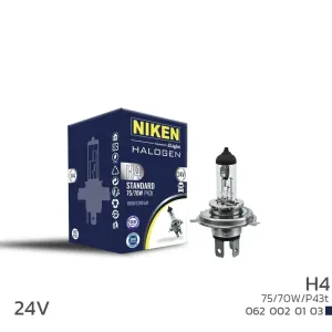24V H4 75W/70W Halojen Ampul P43T