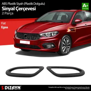 Fiat Egea Sedan 2015-Günümüz (Type 356) uyumlu Siyah ABS Plastik Sinyal Çerçevesi 2 Prç. ABS Plastik Dolgulu 2015 Üzeri modelleri Oto Aksesuar Shop'de.