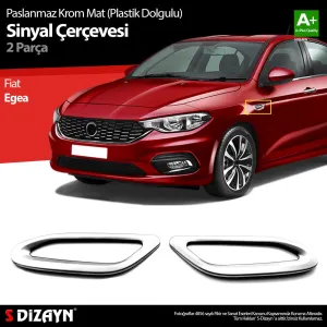 Fiat Egea Sedan 2015-Günümüz (Type 356) uyumlu Mat Krom Sinyal Çerçevesi 2 Prç. ABS Plastik Dolgulu 2015 Üzeri modelleri Oto Aksesuar Shop'de. Kaliteli