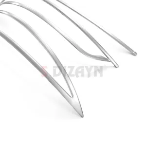 S-Dizayn Fiat Egea SD Krom Arka Tampon Difüzör Çıtası 3 Prç. 2015 Üzeri (Mat Krom) thumb 4