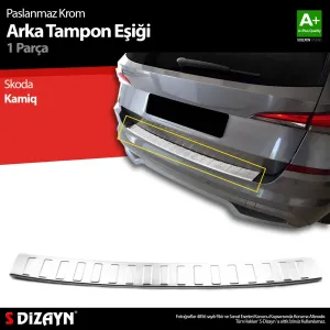 Skoda Kamiq 2019-Günümüz (NW4) uyumlu Krom Arka Tampon Eşiği 2019 Üzeri modelleri Oto Aksesuar Shop'de. Kaliteli malzeme, hızlı kargo ve güvenli alışverişle