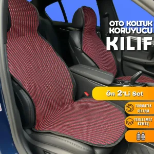 Drs Tuning Oto Koltuk Koruyucu Kılıf Siyah Universal 2+1 Parça Ön Arka A+ Kalite