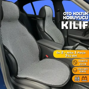 Volkswagen Passat 2014-2023 (B8) uyumlu B8 Koltuk Kılıfı Minder Çizgili Füme Beyaz 2+1 Ön Arka Set modelleri Oto Aksesuar Shop'de. Kaliteli malzeme, hızlı