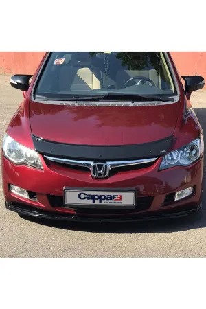 Cappafe Honda Civic 8 Ön Kaput Koruma Rüzgarlık 4mm (abs) 06-12 thumb 3