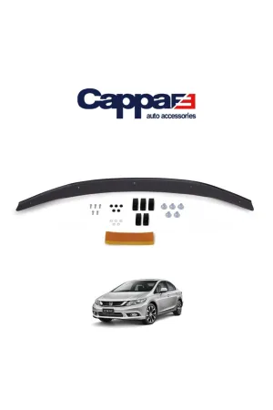 Cappafe Honda Civic 9 Ön Kaput Koruma Rüzgarlık 4mm (abs) 2012-16 thumb 2