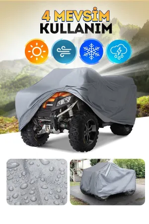 
Tüm ATV Modelleriyle Uyumludur.
4 Mevsim Kullanıma Uygundur.
Su Geçirmez Kumaş - Islanmayı Engeller.
Güneş Işınlarının ATV nize Vermesini Engeller.
