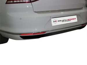 VW Passat B8.5 Egzoz Çıkışı 3 Prç Krom 2019 ve Sonrası - Görsel 3