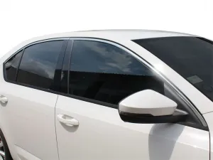Skoda Octavia A7 Cam Üst Çıtası 4 Prç Krom 2013 ve Sonrası thumb 1