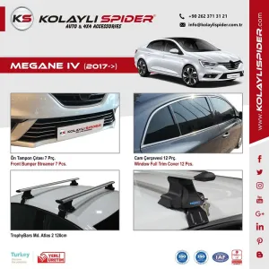 Renault Megane 4 Egzoz Çıkışı 2 Prç Krom 2017 ve Sonrası thumb 3