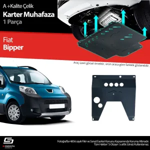S-Dizayn Peugeot Bipper Çelik Karter Muhafaza Koruma 2007-2017 A+ Kalite						                Araca &ouml;zel Karter Koruma 2mm HRP &Ccedil;elik den &uuml;retil