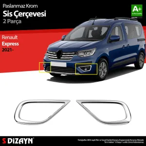 S-Dizayn Renault Express Krom Sis Farı Çerçevesi 2 Prç 2021 Üzeri thumb 1
