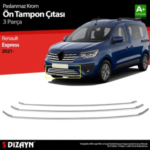 Renault Express Krom Ön Tampon Çıtası 3 Prç 2021 Üzeri