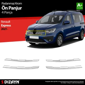 Renault Express Krom Ön Panjur 4 Prç 2021 Üzeri