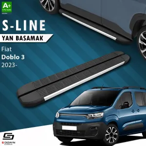 S-Dizayn Fiat Doblo 3 Uzun Şase S-Line Aluminyum Yan Basamak 213 Cm 2023 Üzeri thumb 1