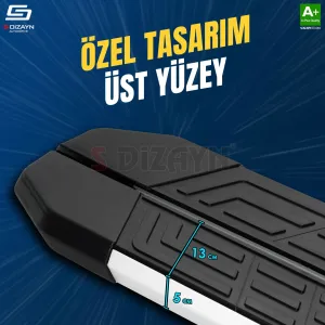 S-Dizayn Fiat Doblo 3 Uzun Şase NewLine Aluminyum Yan Basamak 219 Cm 2023 Üzeri thumb 3