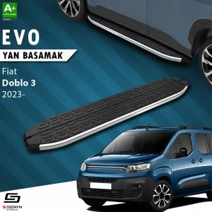 S-Dizayn Fiat Doblo 3 Evo Krom Yan Basamak 203 Cm 2023 Üzeri thumb 1