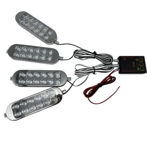 oto uzay uyumlu Çakar lamba 4'lü set kumandalı kırmızı-mavi 12-50v / LAPA213 modelleri Oto Aksesuar Shop'de. Kaliteli malzeme, hızlı kargo ve güvenli