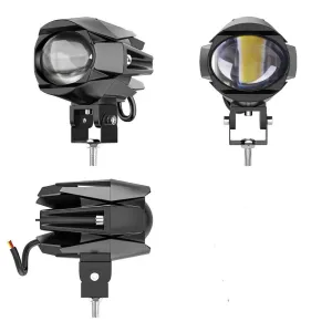 Offroad sis lambası sarı beyaz 18W+18W 12-60V set 7x8.7x8.3cm  /  LASS387 - Görsel 3
