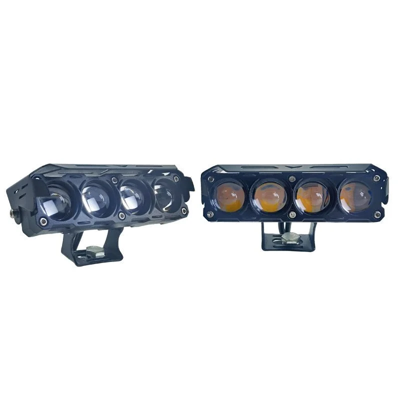 Offroad sis lambası set sarı beyaz - kırmızı gündüz ledli çakarlı 12.6 x 5 x 3.5 cm 12-60v /  LASS370-1