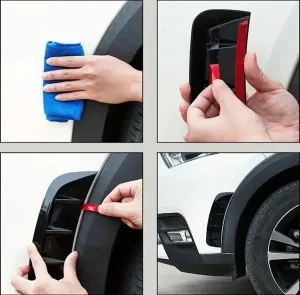 Universal Tampon Havalandırmaları Parlak Siyah 2 Adet thumb 3