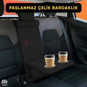 S-Dizayn Universal Arka Koltuk Kol Dayama Kolçak Siyah A+ Kalite thumb 2