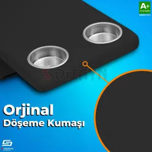 S-Dizayn Universal Arka Koltuk Kol Dayama Kolçak Siyah A+ Kalite thumb 4
