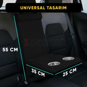 S-Dizayn Universal Arka Koltuk Kol Dayama Kolçak Siyah A+ Kalite thumb 5