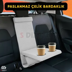 S-Dizayn Universal Arka Koltuk Kol Dayama Kolçak Gri A+ Kalite thumb 2