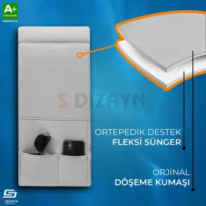 S-Dizayn Universal Arka Koltuk Kol Dayama Kolçak Gri A+ Kalite thumb 3