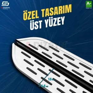S-Dizayn Peugeot Partner 2 Tepee OEM Still Pro V1 Aluminyum Yan Basamak 193 Cm 2008-2018 thumb 3